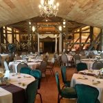 Set up for a wedding in the Reinhart barn, located in Bernville, PA.
