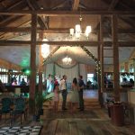 interior of Reinhart barn during wedding located in Bernville PA